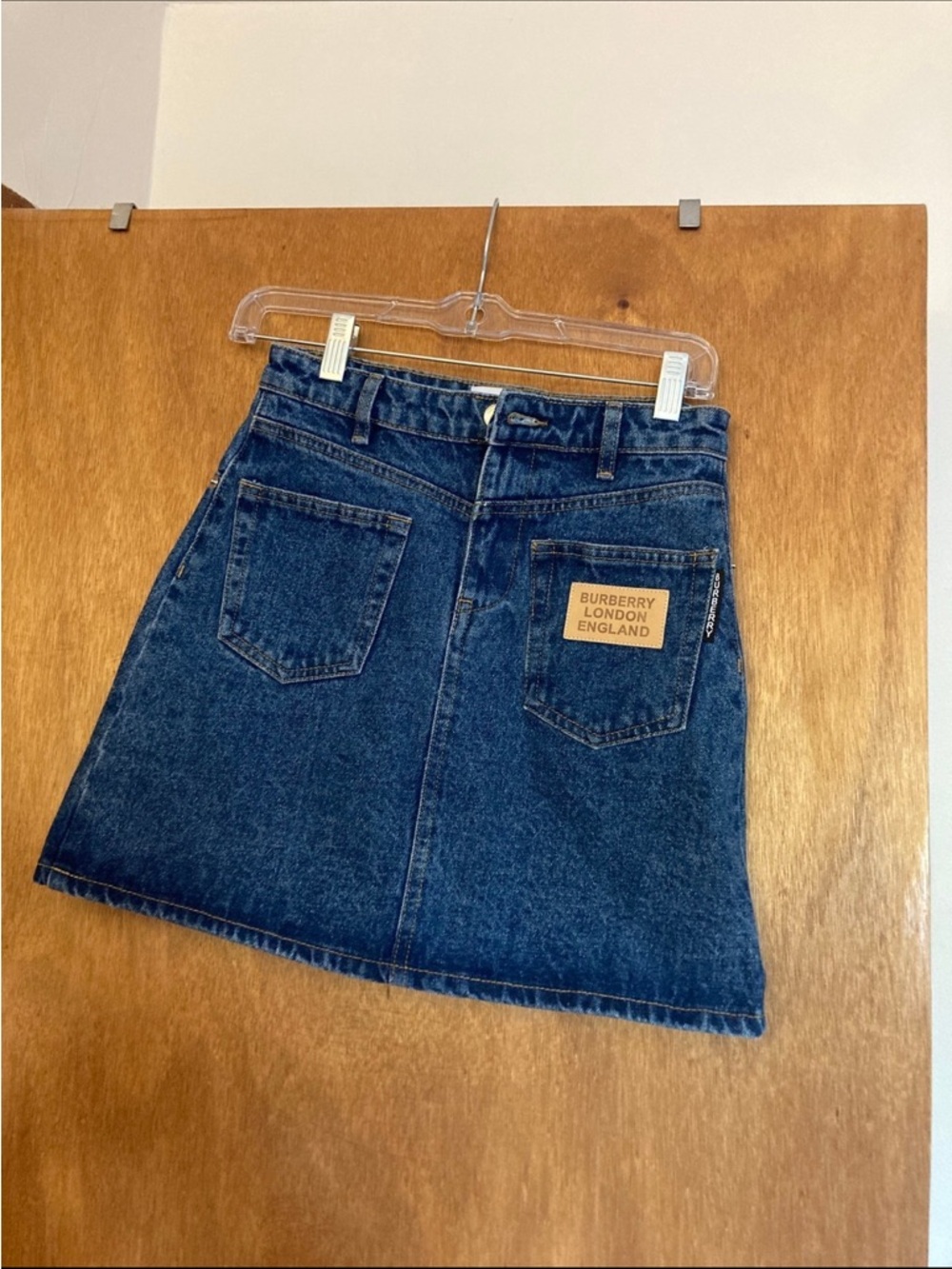 Burberry Dark Blue Denim Mini Skirt - Picture 7 of 7